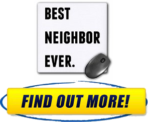 For Xander inspirational quotes Best Neighbor Ever, Black Letters On A White Background MousePad mp_213400_1